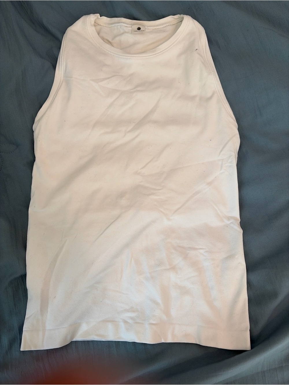 Women's White Racerback Tank Top